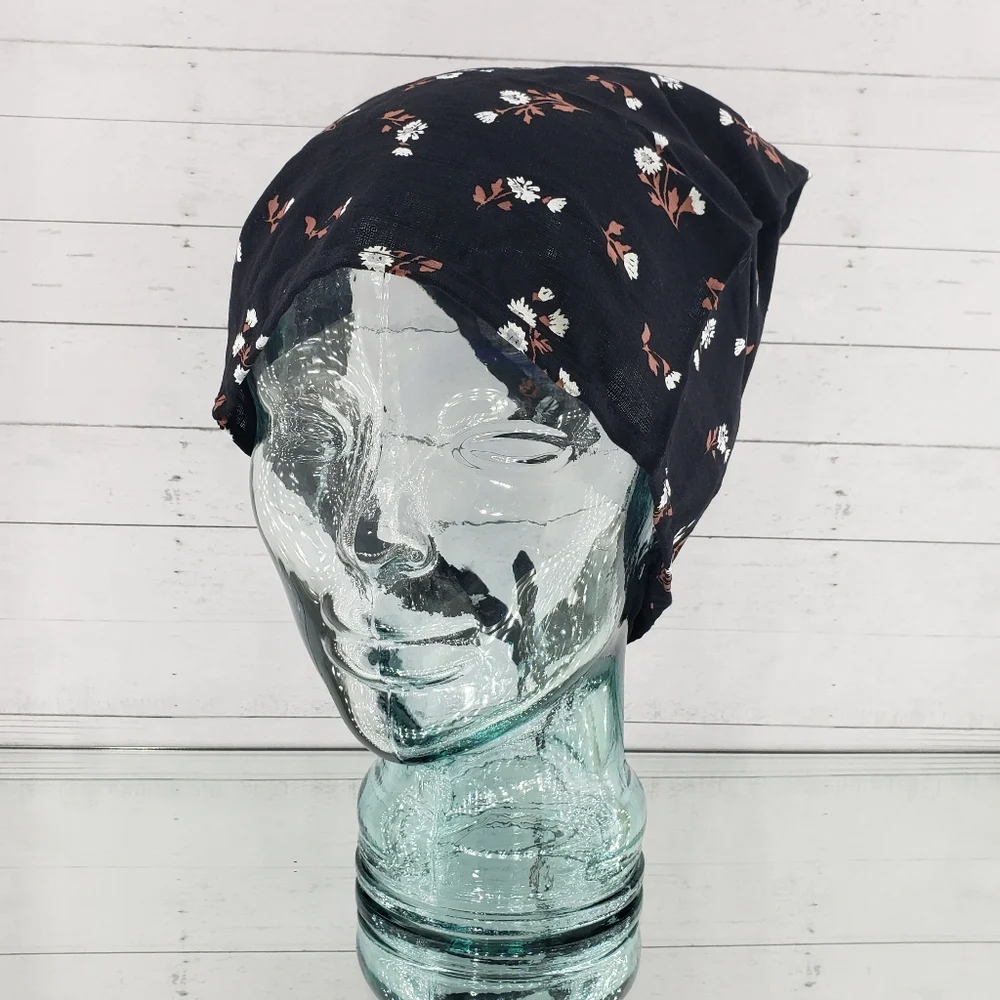Madewell Hair Scarf True Black Floral Cottagecore Minimalist Gift Vacation